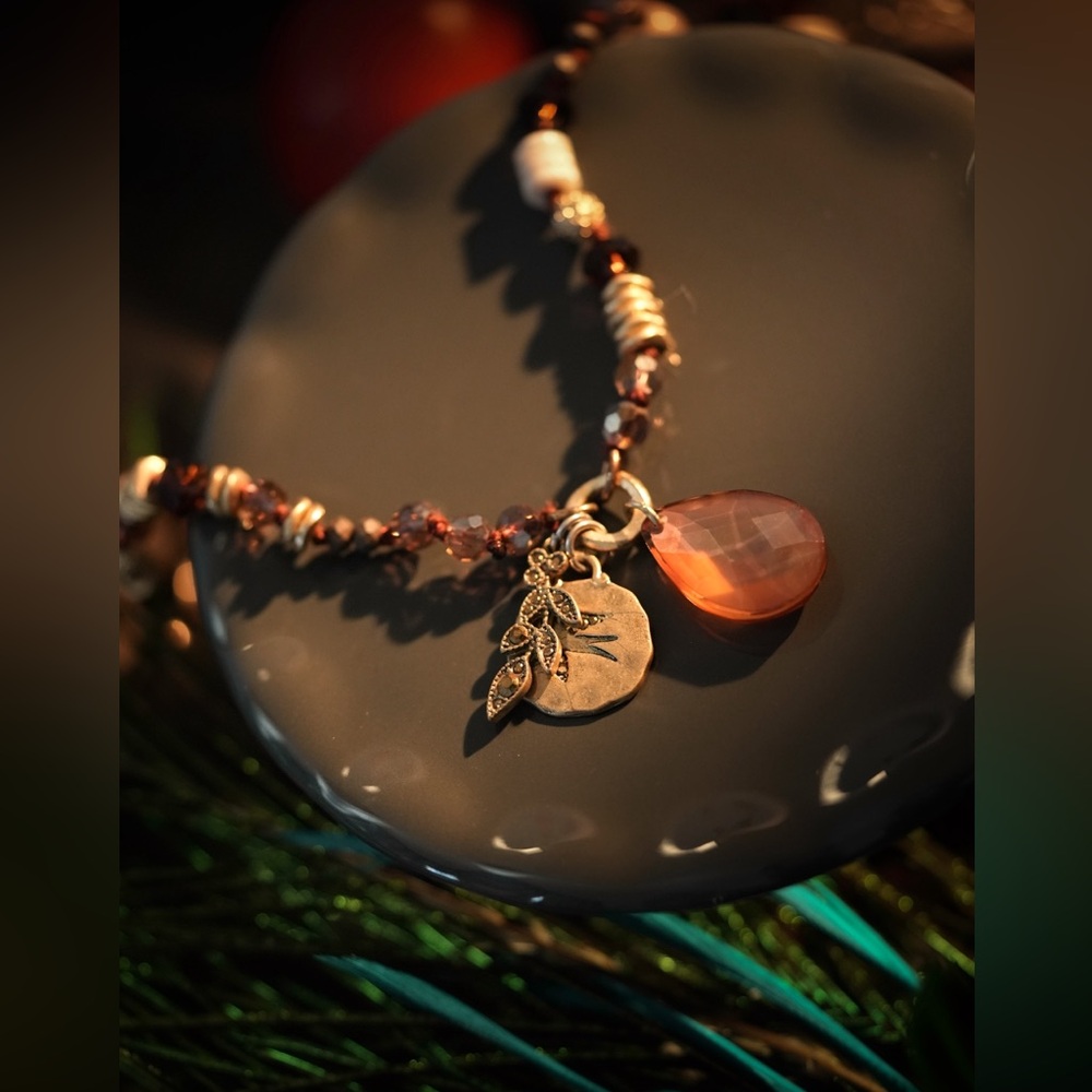 Vintage Lonna & Lilly Bronze Charm necklace #A7 - Picture 3 of 6